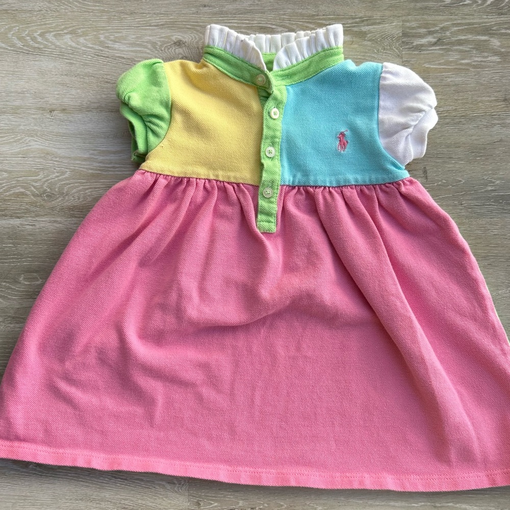Ralph Lauren Pastel Colorblock Dress